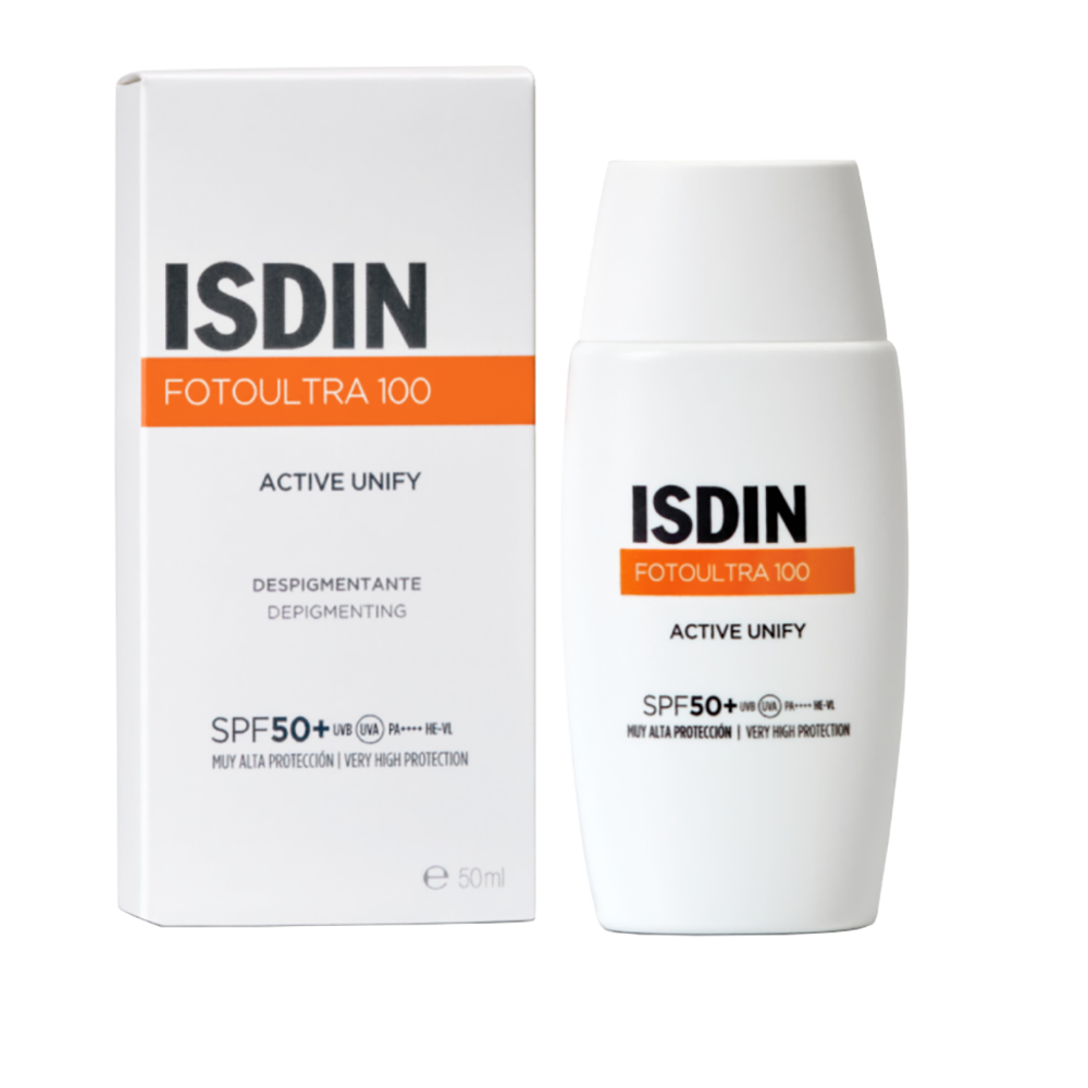 ضدآفتاب تخصصی و ضدلک ایزدین مدل Active Unify  اکتیو یونیفای(SPF 50+) حجم ۵۰ میلی‌لیتر