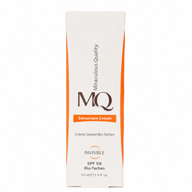 کرم ضد آفتاب ضدلک و روشنکننده بیرنگ ام کیو (MQ) مدل بایوتچ SPF50 حجم 55 میلیلیتر