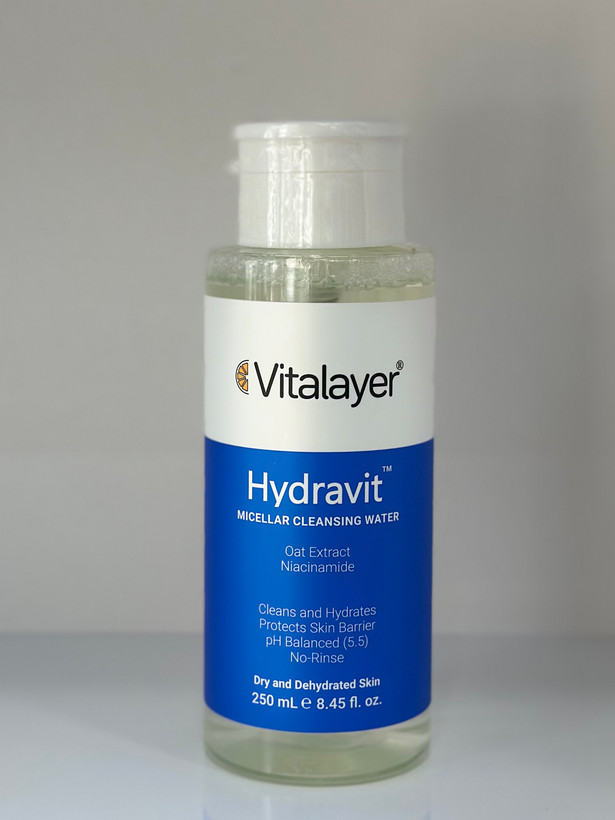 میسلار واتر ویتالیر مدل Hydravit مناسب پوست خشک حجم 250 میلیلیتر
