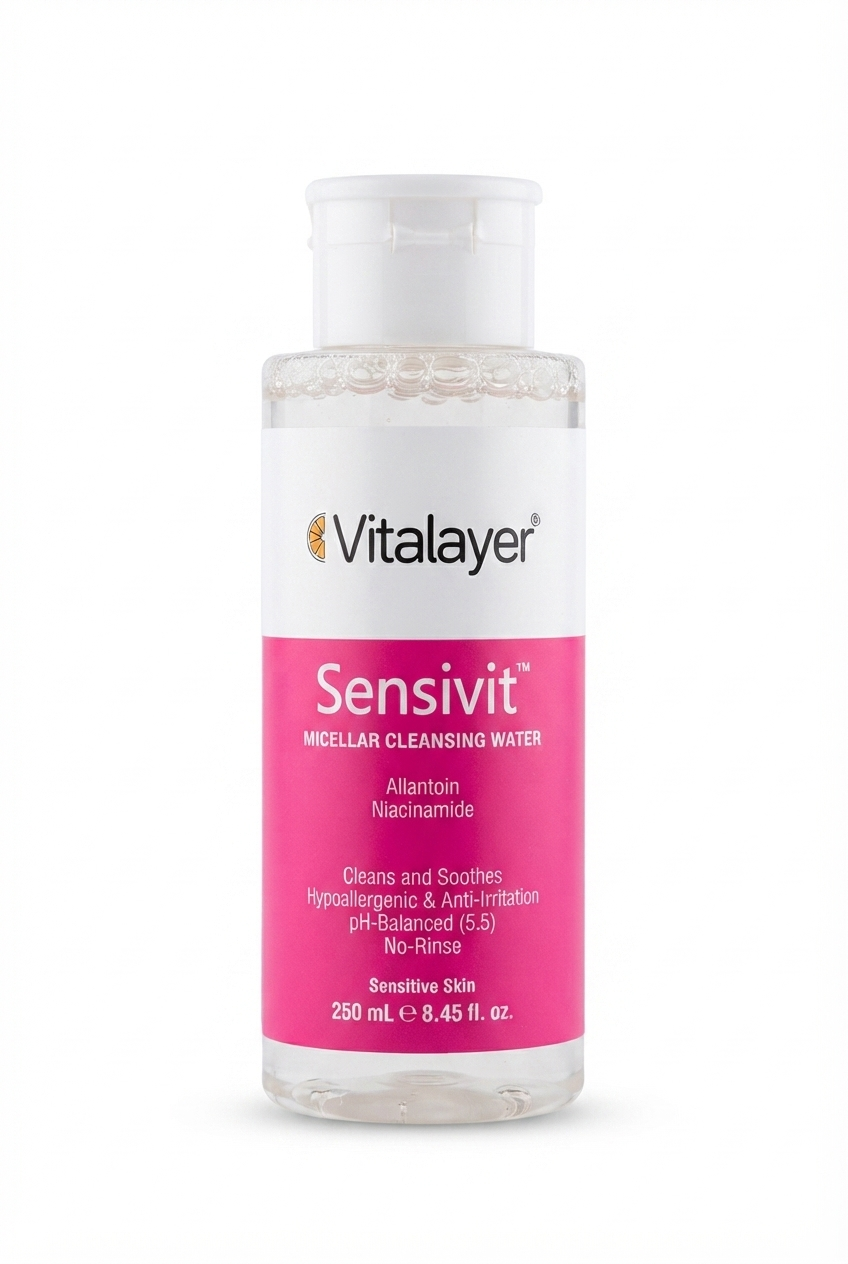 میسلار واتر ویتالیر مدل Sensivit مناسب پوست حساس حجم 250 میلی‌لیتر