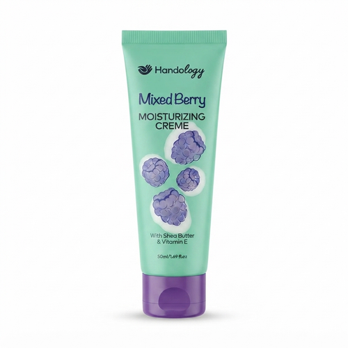کرم آبرسان هندولوژی مدل Mixed Berry حاوی ویتامین E حجم 50 میلیلیترح