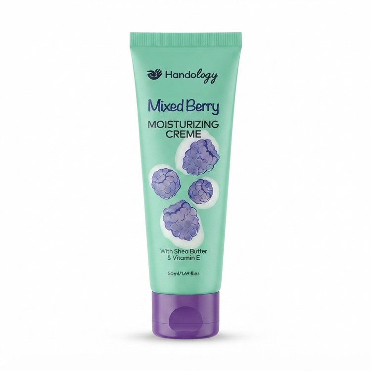 کرم آبرسان هندولوژی مدل Mixed Berry حاوی ویتامین E حجم 50 میلیلیترح