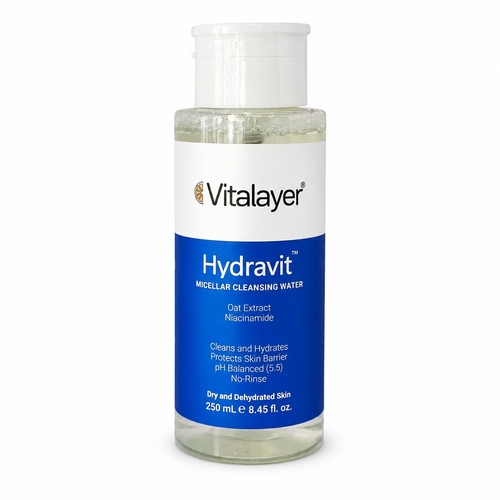 میسلار واتر ویتالیر مدل Hydravit مناسب پوست خشک حجم 250 میلیلیتر