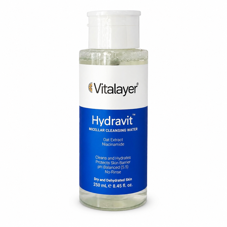 میسلار واتر ویتالیر مدل Hydravit مناسب پوست خشک حجم 250 میلیلیتر