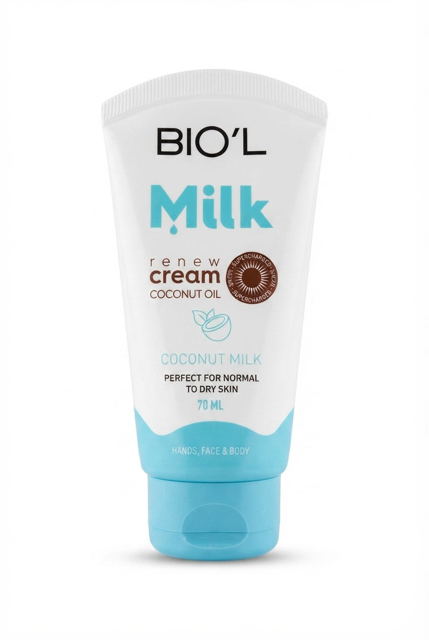 کرم مرطوب‌کننده بیول مدل Coconut Milk — ۷۵ میلی‌لیتر