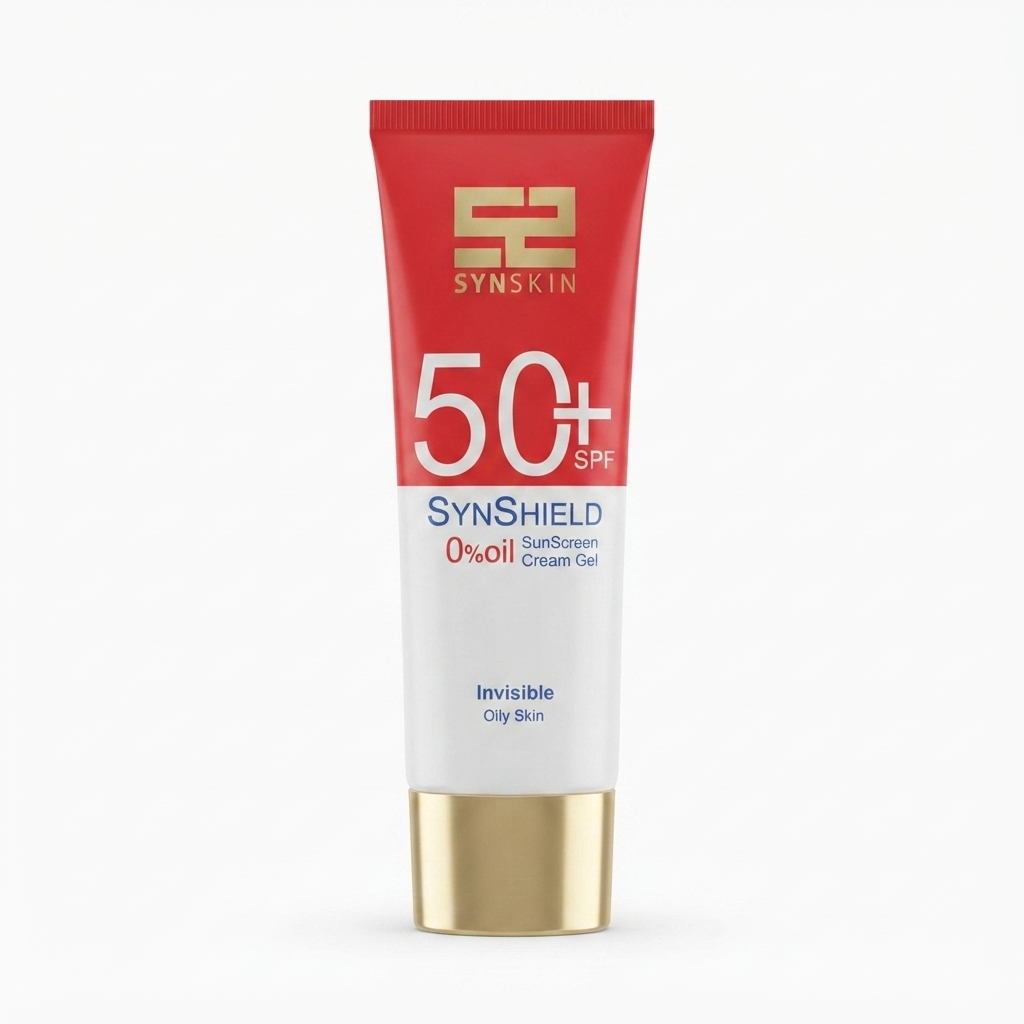 ژل کرم ضد آفتاب ساین‌اسکین مدل SynShield با SPF50 مناسب پوست چرب حجم ۵۰ میلی‌لیتر