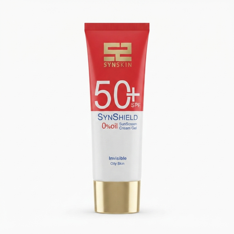 ژل کرم ضد آفتاب سایناسکین مدل SynShield با SPF50 مناسب پوست چرب حجم ۵۰ میلیلیتر