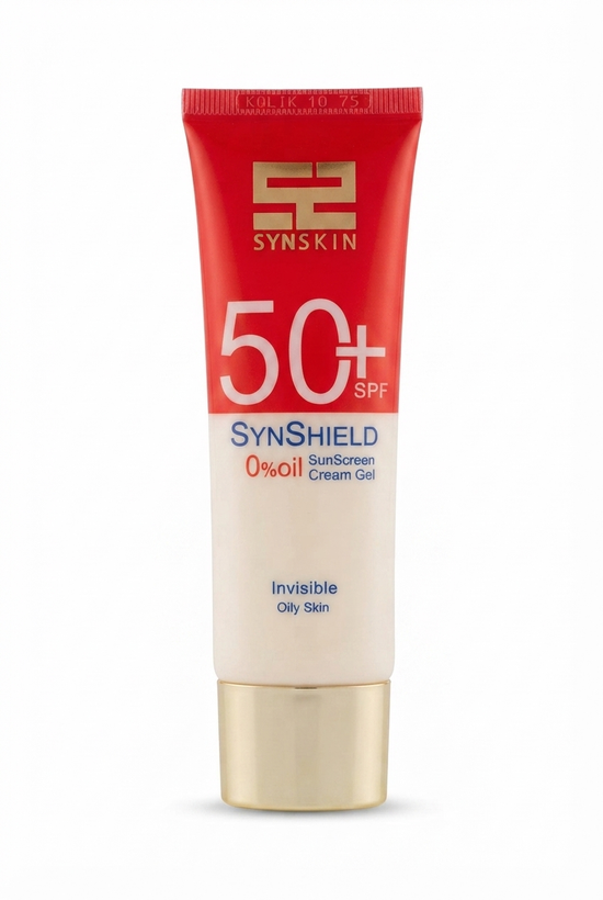 ژل کرم ضد آفتاب سایناسکین مدل SynShield با SPF50 مناسب پوست چرب حجم ۵۰ میلیلیتر