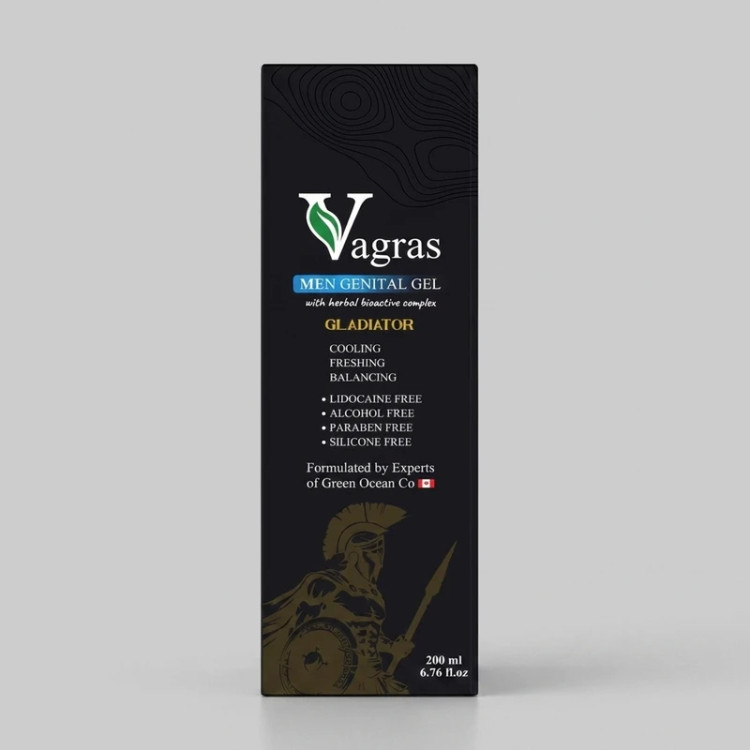 ژل بهداشتی آقایان واگراس مدل GLADIATOR حاوی عصاره گیاهی حجم ۲۰۰ میلیلیتر